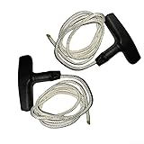 Niceminiwall Starterzuggriff und 1 m x 3 mm Seil-Set für kleine Motoren, Heckenscheren, Kettensägen, Generatoren und Rasenmäher, kompatibel mit Kohara und (0)