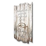 Kreative Feder Wandbild Ich mag Kaffee Holzschild mit Spruch und Motiv Shabby Chic Landhaus Stil stilvolle Dekoration für Zuhause Familie und Freunde ca. 30x20 cm