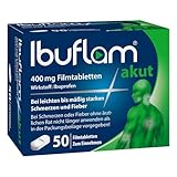 Ibuflam akut 400 mg Filmtabletten - Schnelle Schmerzlinderung und Fiebersenkung mit Ibuprofen - 50 Stk.