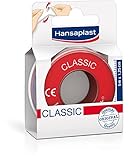 Hansaplast Fixierpflaster classic, 5 m x 1.25 cm, 1 Stück
