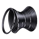 CBFGGOEUDFBS 18 stücke Objektiv Filter Step Up Und Down Ring Set 37-82mm Und 82-37mm for Canon for Nikon for Sony DSLR Kamera Objektiv