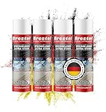 BRESTOL® Sprühkleber Extra Stark – Industrielles Klebespray mit verstellbarem Sprühkopf – Schnelltrocknend & Präzise Dosierbar, Sprühkleber Schaumstoff, Holz, Metall, Kunststoff, etc. 4x 500 ml