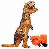 WeYingLe T-Rex Aufblasbares Kostüm, Halloween Dino Kostüm Aufblasbar Kinder für Cosplay Party, Halloween Aufblasbar Dinosaurier Kostüm für Kinder & Kleinkinder (Dinosaur)