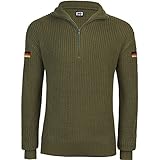 BWuM Bundeswehr Troyer mit Flaggen, Größe:M, Farbe:Oliv