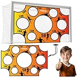 Neo-Sport Torwand Trainer Fußballtor 300 x 200 cm Fußballmatte mit Schusslöchern Wasserdicht Orange