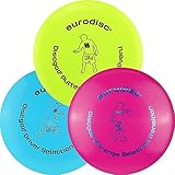 Eurodisc Disc Golf Frisbee Einsteiger Starter Set besonders hochwertig haltbar Selection Putter Midrange Driver (GelbPinkBlau)