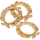 Ipetboom 3Stücke Vintage Bilderrahmen Europäischer Goldene Schmuckrahmen für Fotos Dekoration Robuste Rahmen für Zuhause Hochzeiten