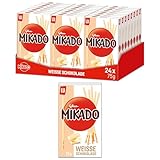 Mikado Weiße Schokolade - Kekse überzogen mit heller Schokolade - 24 x 75g