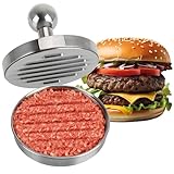 Robin Goods® Hamburger-Presse aus Edelstahl - robuster Pattie-Maker - Burgerpresse zum Herstellen von Fleischpatties - Metallpresse