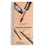 Inglot Augenbrauen-Make-up-Set | Gel zum Modellieren der Augenbrauen 4 ml – transparent | So Fine Augenbrauenstift 03 | langer Halt | präzise Anwendung | Brow Pencil and Shaping Gel