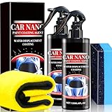 Nano High Protection Quick Car Coating Spray, Autopolitur, Karosserie-Aufhellungsspray, High Protection Quick Car Coating Spray repariert mühelos glänzend (2 Stück)