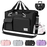 CS COSDDI Sporttasche Mit Schuhfach, Reise Duffel Bags Kleine, Weekender-Tasche Sporttasche Herren Travel Bag Wasserdicht Reisetasche für Damen & Herren