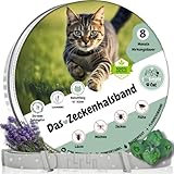 tooSimple Das Zeckenhalsband für Katzen 100% Pflanzliches Premium Öl Wirkungsvoller Schutz gegen Zecken Flöhe Mücken Läuse Ungeziefer - 8 Monate Wirkungsdauer