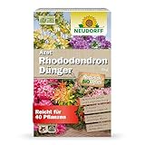 Neudorff Azet RhododendronDünger – Bio Rhododendrondünger mit Mykorrhiza sorgt für farbenfrohe und prächtige Blüten mit 3 Monaten Langzeitwirkung, 1 kg