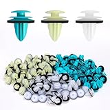 REJOECE 150 Stück Auto Befestigung Clips, Türverkleidung Clips, Universal Auto Tür Klips,Auto Verkleidung Clips für Autotürverkleidungen und Kotflügel,Automobil Befestigungsclip mit Schwammig Kissen