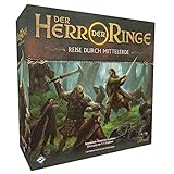 Fantasy Flight Games, Der Herr der Ringe: Reise durch Mittelerde, Grundspiel, Expertenspiel, Dungeon Crawler, 1-5 Spieler, Ab 14+ Jahren, 60+ Minuten, Deutsch, Mehrfarbig. Bunt