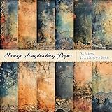 24Pcs 15cm×15cm Scrapbook Papier Decoupage zum Basteln design Pattern Papier Pack für DIY Kartenherstellung Scrapbooking Fotoalbum Junk Journal Vintage Spitze Decorative Craft Paper