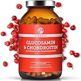 QIDOSHA® Glucosamin & Chondroitin plus Vitamin C, 240 Kapseln, jede Charge laborgeprüft, deutsche Fertigung, 1400mg Glucosamin, 1200mg Chondroitin & 200mg Hagebuttenextrakt je Tagesportion (3 Kapseln)