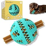 PawsOnly | Hundespielzeug | Leckerli Ball für Hunde | Intelligenzspielzeug | Snackball Hund | Hundebeschäftigung | Futterball Naturkautschuk | Welpenspielzeug | Zahnputzball (Klein 6 cm, Blau)
