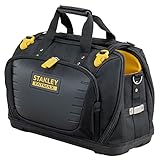 Stanley Fatmax Quick Access Werkzeugtasche FMST1-80147 (mit 4 Fächern, 2 davon mit Reißverschlüssen, aus 600 x 600 Denier Nylon, mit Kunststoffboden & gepolstertem Schultergurt)