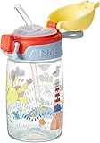 Nuby optimal Straw Trinkflasche — Aktiver Schnabelbecher für Kleinkinder, 360 ml, Tragegriff, spülmaschinenfest, geeigneter Becher für Kinder ab 12 Monaten