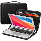 FINPAC Tasche Hülle für 13' MacBook Air M3/A3113 M2/A2681 2024-2018, 14' MacBook Pro 14 M3/M2/M1 2023-2021, MacBook Pro 13 2022-2016, stoßfest Laptoptasche mit Tablet Tasche für 13' iPad Pro/Air