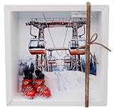 ZauberDeko Geldgeschenk Verpackung Rot Skiurlaub Skischuhe Ski Winterurlaub Geldverpackung Weihnachten Gutschein