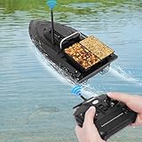 HOARLICN 500m Futterboot, Köderboot Fernbedienung Futterboote Köderboot Boot 1.8kg Beladung Fischköder Abs Futterboot RC Fischköder Boot mit unabhängige Köderboxen Lange Standby-Zeit