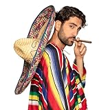 Boland 95413 - Sombrero Enrique, 70 cm, Hut für ein Mexiko Kostüm, Mexikaner, Gaucho, Karneval, Urlaub, Mottoparty