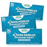 Earth Breeze Power Pebbles Spülmaschinentabs – 30 Spülmaschinentabs (3er-Pack) – insgesamt 90 Tabletten/Ladungen – entfernt Fett und Schmutz – einfache Anwendung – parfümfrei