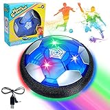 Sinwind Air Power Fußball, Spielzeug für Kinder, Ball mit LED-Licht, Hover Soccer Ball, Fußballspiele für drinnen und draußen, Geschenk zum Geburtstag, Weihnachten, für Jungen und Mädchen