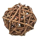 TRIXIE Weidenkugel für Hunde, Ball, ø 10 cm, Unisex, Rund, Braun, Böhmisch