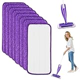 8 Stück für Swiffer Bodenwischer WetJet Nachfüller Set,30x14cm für Swiffer Wetjet Bodentücher Mop Microfaser Reinigung Pads, Wischmopp Bezug Ersatzbezug, für Fliesen, Hartholz, Laminat