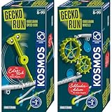 KOSMOS Gecko Run Doppelpack Erweiterungen Speed Kick & Wheels, Zubehör für Coole vertikale Kugelbahnen, mit zusätzliche Bahnelementen, für Kinder ab 8 Jahre