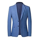 Herren Sakko Sportlich Modern, Herrenblazer Slim Fit, 2 Knopf Sakko, Elegant Lässig, Leicht, Klassisch Formell, Business Anzug, Sportlich Lässig, Größe S