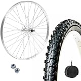 Felge vorne 26 x 1,75 + MTB Reifen 26 x 1,95 + Schlauch | Komplettrad Mountain Bike 26 Zoll