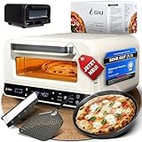 Elektrischer Pizzaofen - Starker Elektro-Ofen für neapolitanische Pizza | Backofen, Pizzaofen, elektrisch, Electric Oven | Über 400 Grad FusionHeat-Tech | Genieße Steinofen-Geschmack Zuhause | GIU