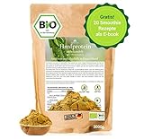 BIO Hanfprotein 2kg aus Deutschland, Veganes Hanfsamen-Protein vom deutschen Biofeld + Digitales Rezeptbuch (PDF)