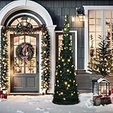 Künstlicher Pop-Up-Weihnachtsbaum mit Beleuchtung Grün 150 cm, Wiederverwendbarer Christbaum für Geschäftsdekoration Weihnachtsfeiern Shopping-Center321523