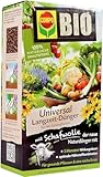 COMPO BIO Universal Langzeit-Dünger mit Schafwolle für alle Gartenpflanzen, Pflanzendünger, 5 Monate Langzeitwirkung, 2 kg, braun