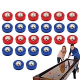 Kleine Puckspielscheiben, Puckspielscheiben, Curling-Zubehör für Pucksets, 24 Stück | Lustige Büro-Schiebeperlen, Puck-Spielscheiben für den Innenbereich, AC