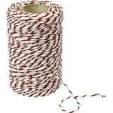 Browin 310205 Fleischfäden aus Baumwolle weiß-rot (240°C) 100 g, 50 m, Stoff, Multicolored, Universal, Hilfe in der Küche 5.5 x 9.5 x 5.5 cm, 1-Einheiten