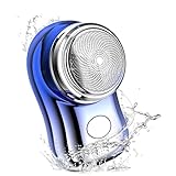 Mini Shave, Reise Shaver Herren, Electric Razor for Men, Mini Rasierer Wiederaufladbare, Portable Elektrischer Rasierer, Rasierapparat Herren Tragbare für Zuhause Reisen Büro, Farbverlauf Blau