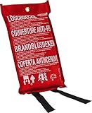 ABUS Löschdecke LD1118 – Zuverlässige Feuerlöschdecke für Haushalt und Küche, hitzebeständig, kompakt und einfach in der Anwendung