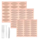 660 pcs Schlupflid Tape Streifen Unsichtbar Schlupflider Stripes Augenlidklebeband Eyelid Lifting Stripes Netz Double Sided Eyelid Tape mit Pinzette Gabelstange für Augenlid Korrekturstreifen