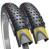 Fincci Maori Paar 29 x 2.25 Zoll 57-622 Faltbare 60 TPI All Mountain Enduro Reifen mit Nylon Schutz für MTB Hybrid Fahrrad Mantel - 2 Stück