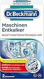 Dr. Beckmann Maschinen-Entkalker | gegen hartnäckigen Kalk in Wasch- und Spülmaschinen | hilft Funktionsstörungen vorzubeugen | 2 x 50 g
