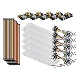 Alipis Breadboard Starter Lernset 830 Loch Platine mit Stromversorgungsmodul und 65 Farbigen Jumper Kabeln für Elektronik Selbstgemacht und Schaltungen