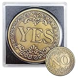 emc.nexus Ja-Nein-Münze aus Metall mit edler Sammlerbox und Vintage-Look - Entscheidungshelfer YES-NO Coin für Rollenspiele, Brettspiele, DND, Sammler, Geschenkideen und Tabletop