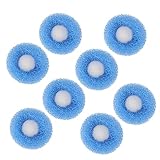 BUGUUYO 8 Stück Anti-tangle-wäschebälle Praktischer Waschball Waschkugel Kleiderreinigungsball Waschbälle Aus Kunststoff Waschball Für Zu Hause Wäschekugeln Pp Hochwertiger Kunststoff Blau
